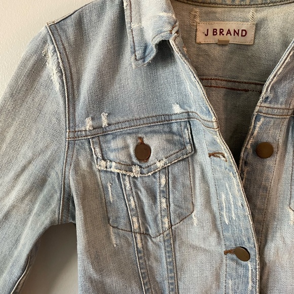 J BRAND Distressed Denim Jacket - Picture 2 of 5